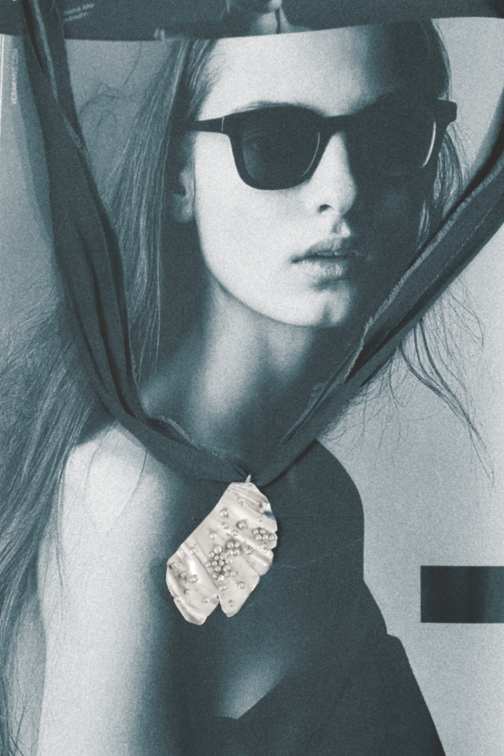 Colgante orgánico en plata con perlas — MPL Jewelry